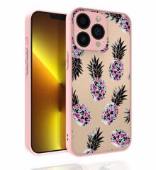 iPhone 13 Pro Max Kılıf Desenli Kamera Korumalı Parlak  Nora Kapak NO1