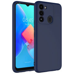 Tecno Spark 8C Kılıf Kamera Korumali Mara Lansman Kapak Lacivert