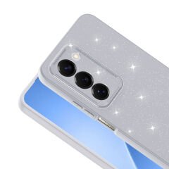 Xiaomi Redmi 15 Kılıf Kamera Korumalı Simli Lüks Koton Kapak