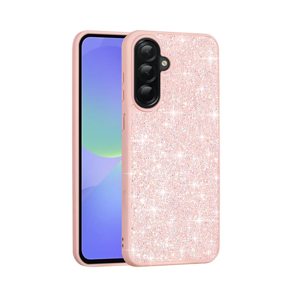 Samsung Galaxy A56 Kılıf Parlak Taşlı Tasarım Pırlanta Kapak