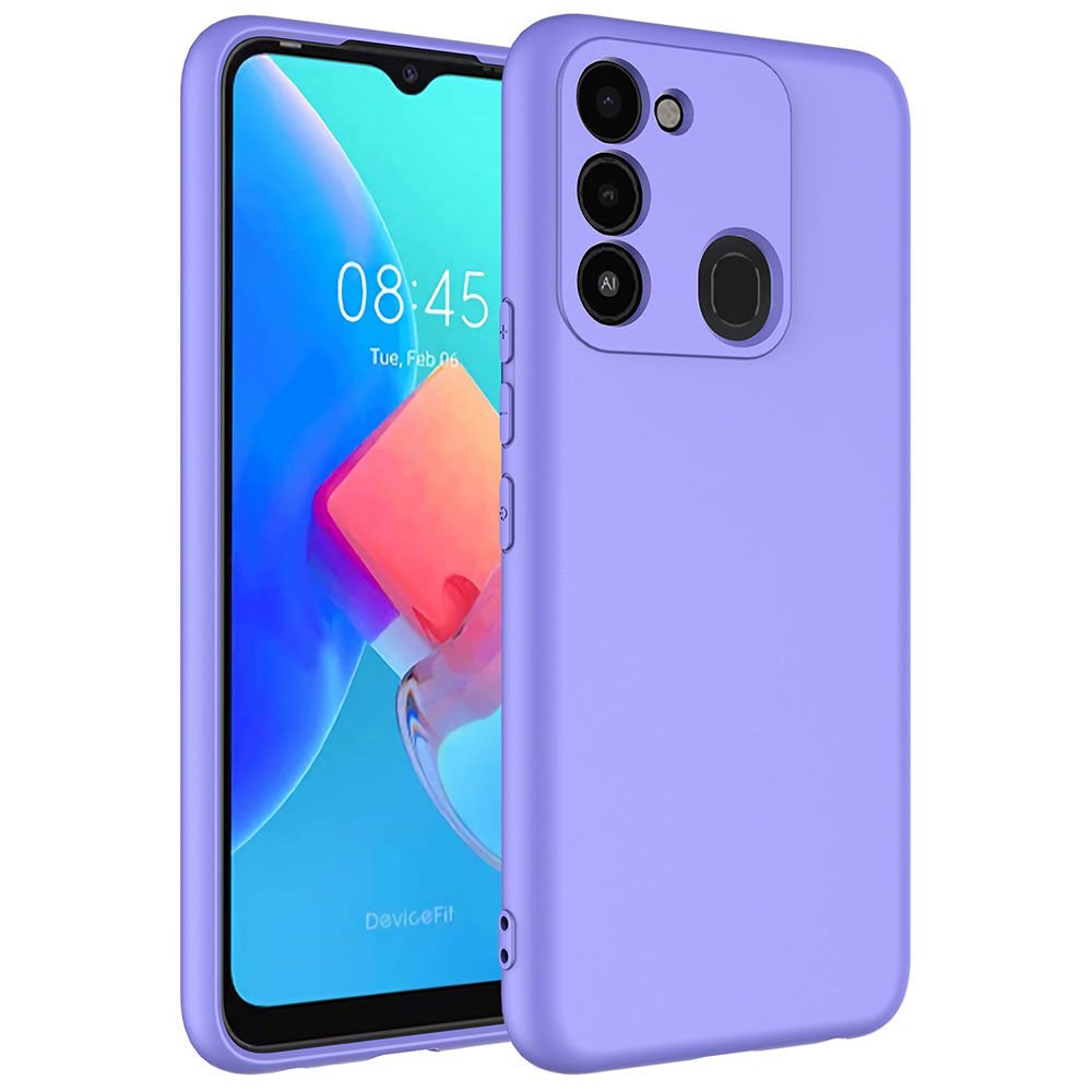 Tecno Spark 8C Kılıf Kamera Korumali Mara Lansman Kapak Lila