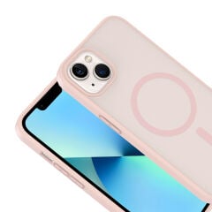 iPhone 14 Kılıf Mat Magsafe Şarj Özellikli Hassas Butonlu Renkli Yumuşak Kenarlı Premium Babet Kapak