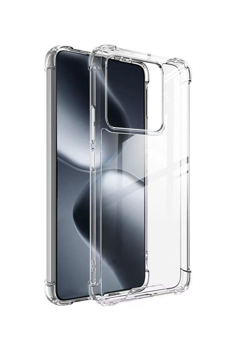 Xiaomi 14T Kılıf Nitro Anti Shock Darbe Emici Köşe Korumalı Şeffaf Silikon Kapak Şeffaf