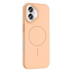 iPhone 16 Kılıf Kablosuz Şarj Özellikli Ruby Silikon Kapak