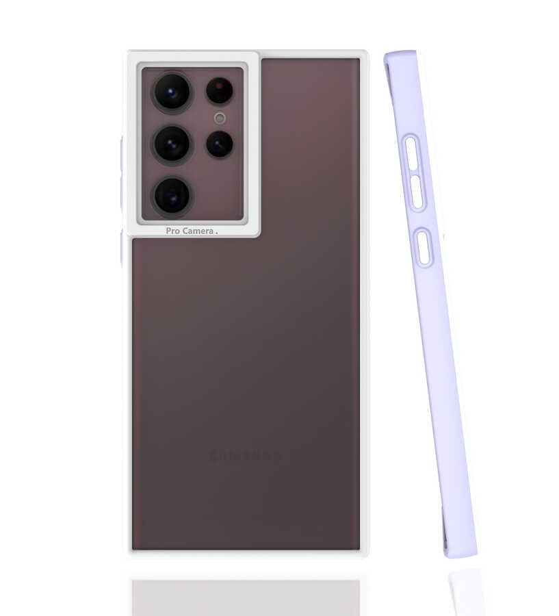 Samsung Galaxy S22 Ultra Kılıf Mima Kapak Lila