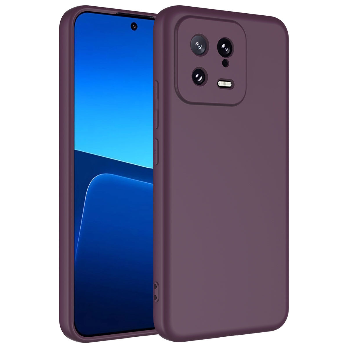 Xiaomi Mi 13 Kılıf Kamera Korumali Mara Lansman Kapak kılıf Koyu Mor