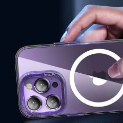iPhone 14 Pro Kılıf Magsafe Şarj Özellikli Sert PC Fuya Kapak