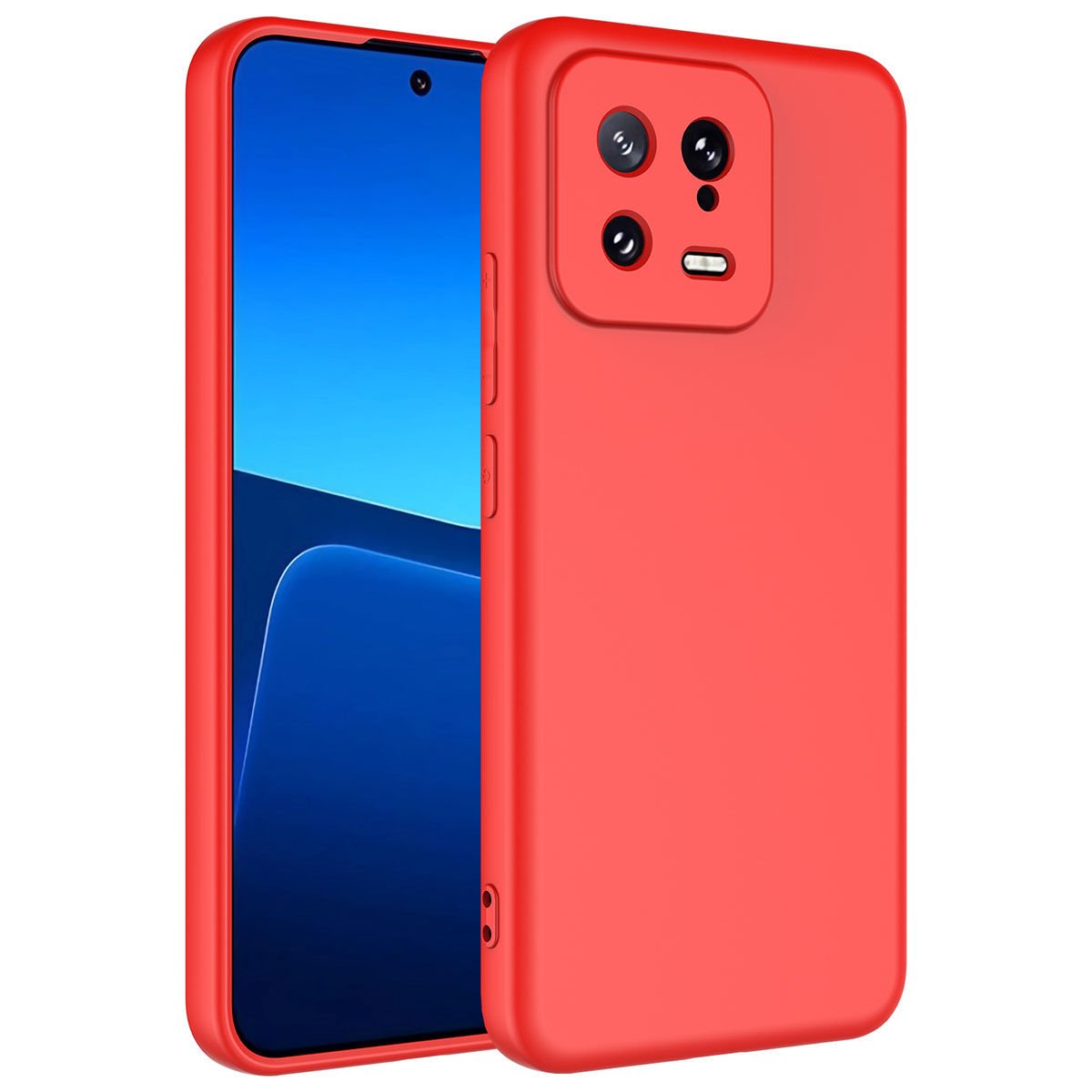 Xiaomi Mi 13 Kılıf Kamera Korumali Mara Lansman Kapak kılıf Kırmızı