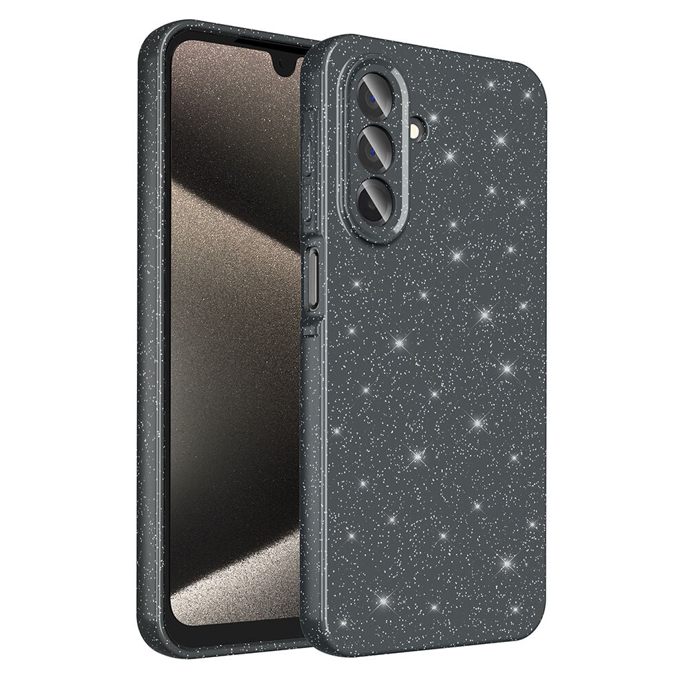 Samsung Galaxy A26 Kılıf Kamera Korumalı Simli Lüks Koton Kapak