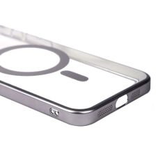 iPhone 15 Pro Kılıf Wireless Şarj Özellikli Sert PC Mat Riksos Magsafe Kapak Kılıf