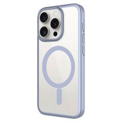 iPhone 15 Pro Kılıf Wireless Şarj Özellikli Sert PC Mat Riksos Magsafe Kapak Kılıf
