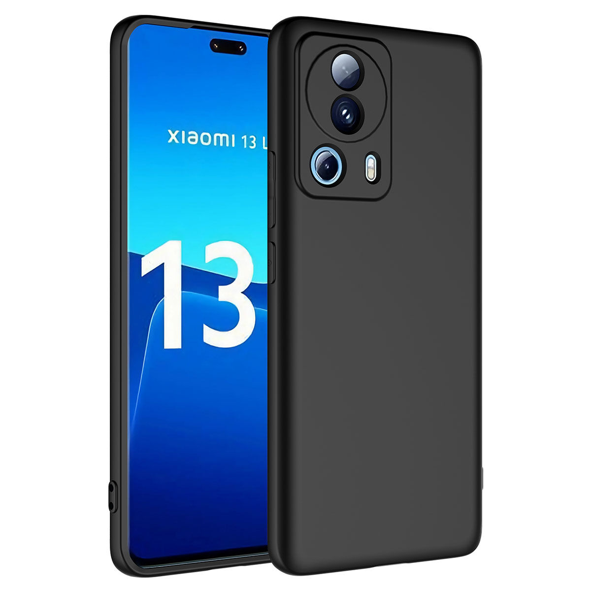 Xiaomi Mi 13 Lite  Kamera Korumali Mara Lansman Kapak kılıf Siyah