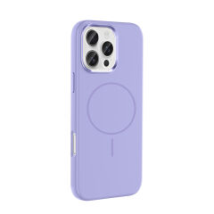 iPhone 16 Pro Manyetik MagSafe Şarj Özellikli Metal Kamera Korumalı Edi Silikon Soft Silikon Kılıf