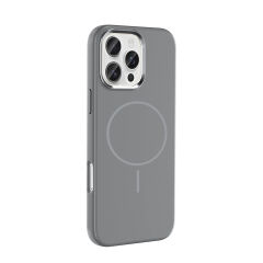 iPhone 16 Pro Manyetik MagSafe Şarj Özellikli Metal Kamera Korumalı Edi Silikon Soft Silikon Kılıf