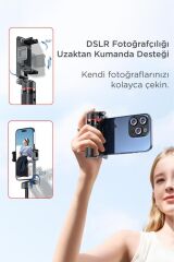 Tripod Çok Amaçlı 360 Derece Kumandalı Mini Selfie Çubuğu L10 Siyah
