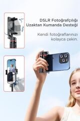Tripod Çok Amaçlı 360 Derece Kumandalı Mini Selfie Çubuğu L10 Siyah