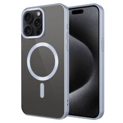 iPhone 15 Pro Kılıf Mat Tasarımlı Magsafe Wireless Şarj Özellikli Mat Setro Kapak Kılıf