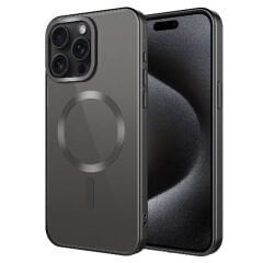 iPhone 15 Pro Kılıf Mat Tasarımlı Magsafe Wireless Şarj Özellikli Mat Setro Kapak Kılıf