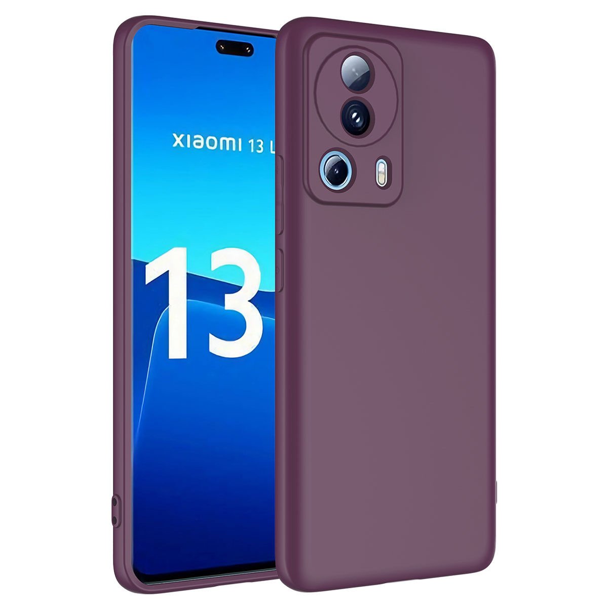 Xiaomi Mi 13 Lite  Kamera Korumali Mara Lansman Kapak kılıf Koyu Mor