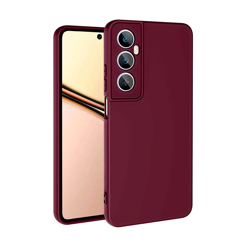 Realme C65 4G Kılıf  Mara Lansman Kapak Koyu Mor