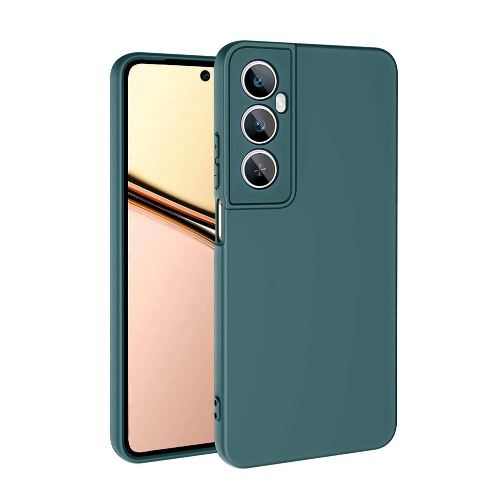 Realme C65 4G Kılıf  Mara Lansman Kapak Koyu Yeşil