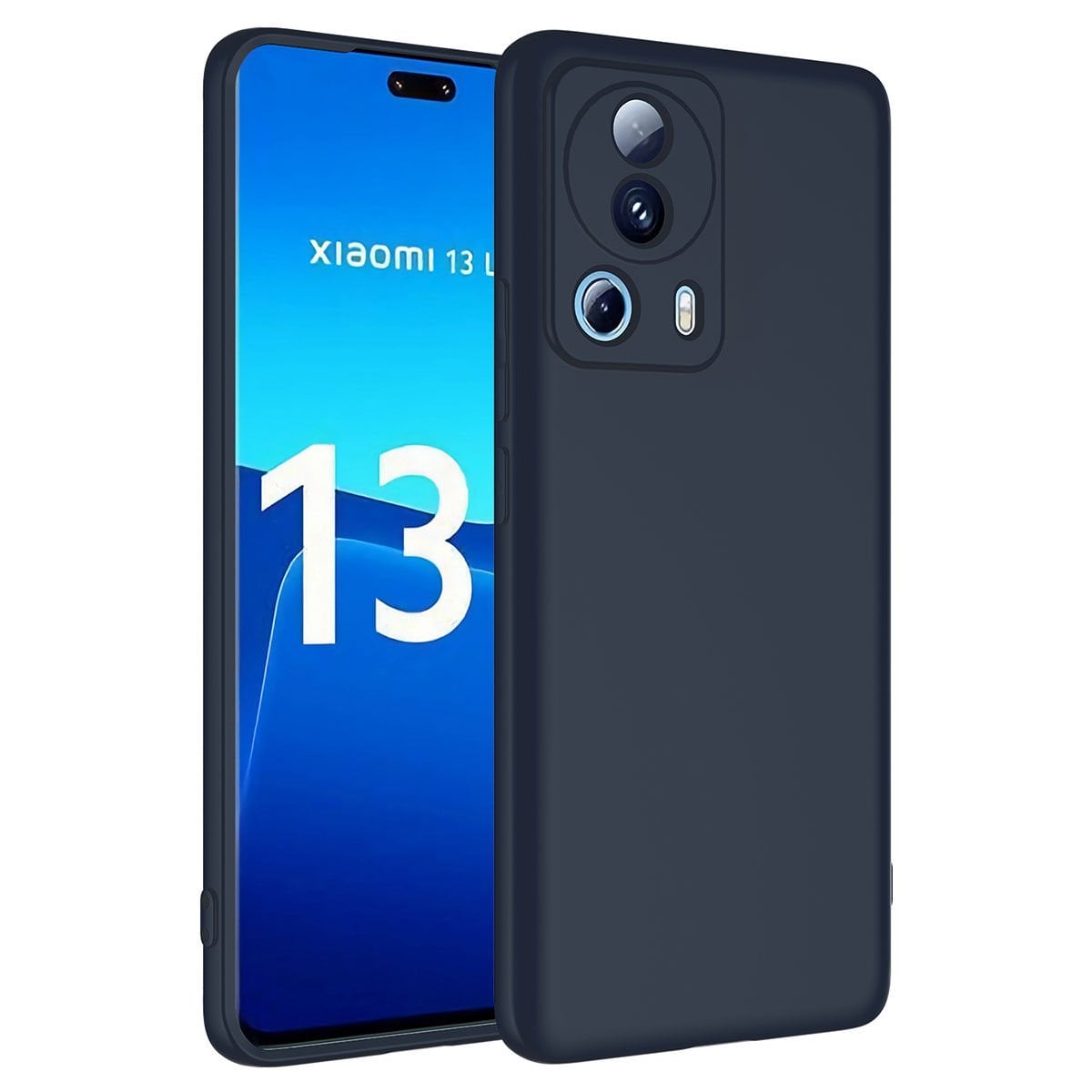 Xiaomi Mi 13 Lite  Kamera Korumali Mara Lansman Kapak kılıf Lacivert