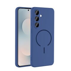 Samsung Galaxy S26 Kılıf Meta Lansman Magsafe Kamera Korumalı içi Kadife Yumuşak Renkli Süet Silikon