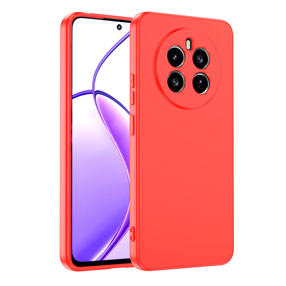 Realme 12 4G Kılıf Kamera Korumali Mara Lansman Kapak Kırmızı