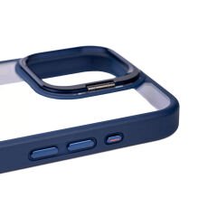 iPhone 15 Pro Kılıf Kamera Lens Korumalı Standlı Klon Lensli Kapak Kılıf