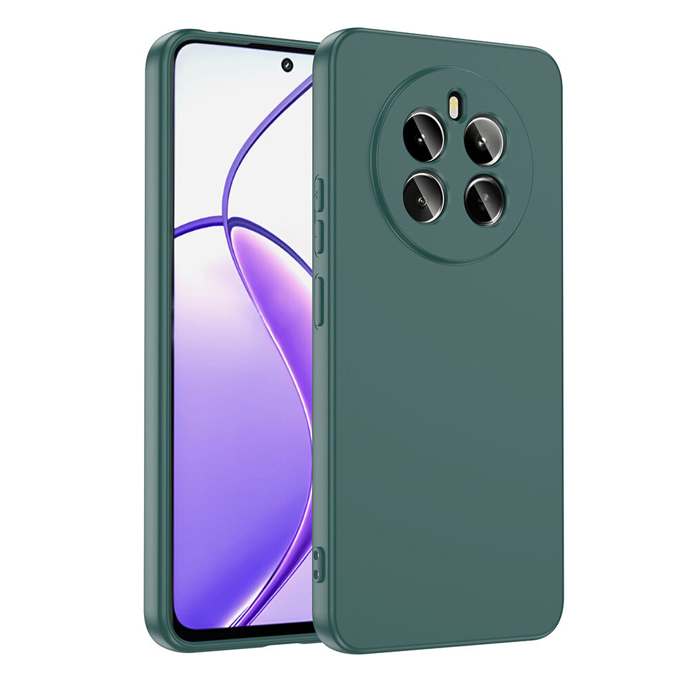 Realme 12 4G Kılıf Kamera Korumali Mara Lansman Kapak Koyu Yeşil