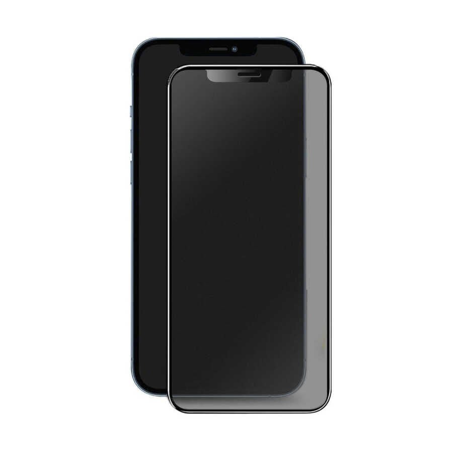 iPhone 13 Pro Max Hayalet Ekran Koruyucu Privacy Mat Seramik Ekran Filmi Siyah