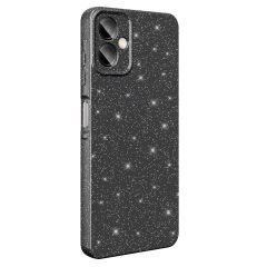 Samsung Galaxy A06 Kılıf Kamera Korumalı Simli Lüks Koton Kapak