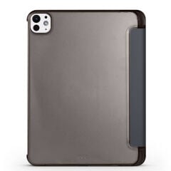 iPad Pro 11 2024 Smart Cover Kalem Bölmeli Standlı 1-1 Kılıf Lacivert