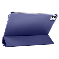 iPad Pro 11 2024 Smart Cover Kalem Bölmeli Standlı 1-1 Kılıf Mor