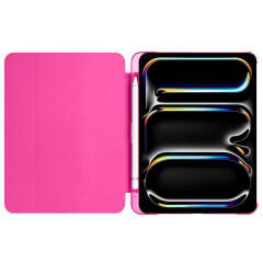 iPad Pro 11 2024 Smart Cover Kalem Bölmeli Standlı 1-1 Kılıf Lacivert
