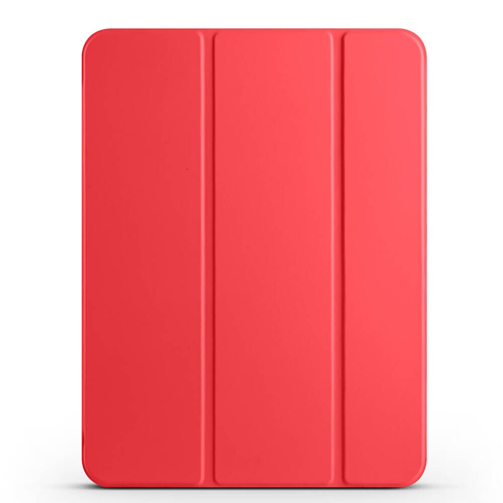 iPad Pro 11 2024 Smart Cover Kalem Bölmeli Standlı 1-1 Kılıf Kırmızı