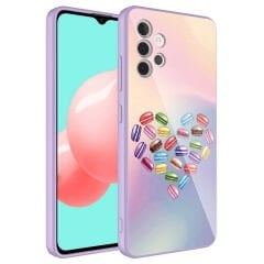 Samsung Galaxy A32 4G Kılıf Kamera Korumalı Desenli Sert Silikon Epoksi Kapak