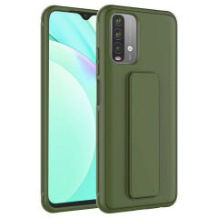 Xiaomi Poco M5S Kılıf Qstand Kapak Mürdüm