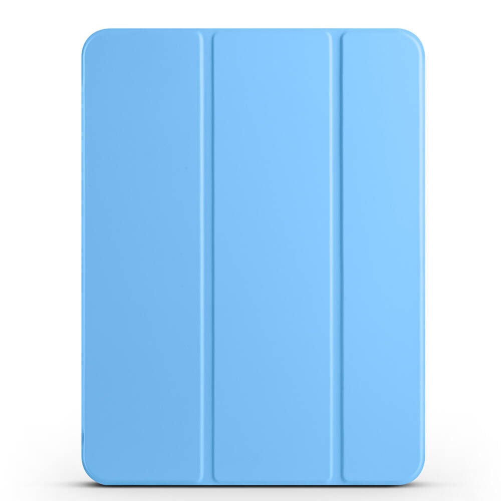 iPad Pro 11 2024 Smart Cover Kalem Bölmeli Standlı 1-1 Kılıf Mavi