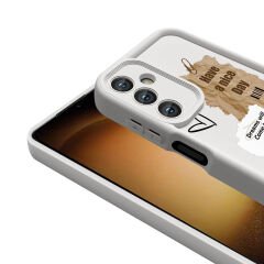 Samsung Galaxy A05S Kılıf Kamera Korumalı Baskılı Arka Yüzey Klas Kapak Siyah