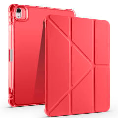 Apple iPad Air 11 2024 Kılıf Tri Folding Kalem Bölmeli Standlı Kılıf