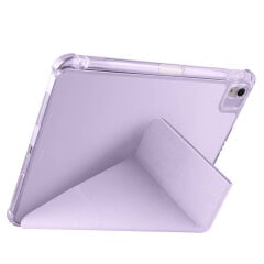 Apple iPad Air 11 2024 Kılıf Tri Folding Kalem Bölmeli Standlı Kılıf