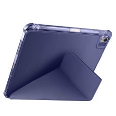 Apple iPad Air 11 2024 Kılıf Tri Folding Kalem Bölmeli Standlı Kılıf