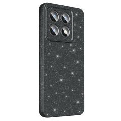 Xiaomi 14T Pro Kılıf Kamera Korumalı Simli Lüks Koton Kapak Lila