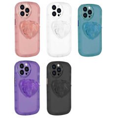 iPhone 13 Pro Max Kılıf Kamera Korumalı Pop Soketli Renkli  Ofro Kapak Beyaz