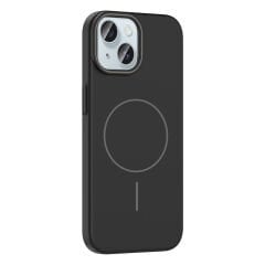iPhone 15 Kılıf Kablosuz Şarj Özellikli Ruby Silikon Kapak