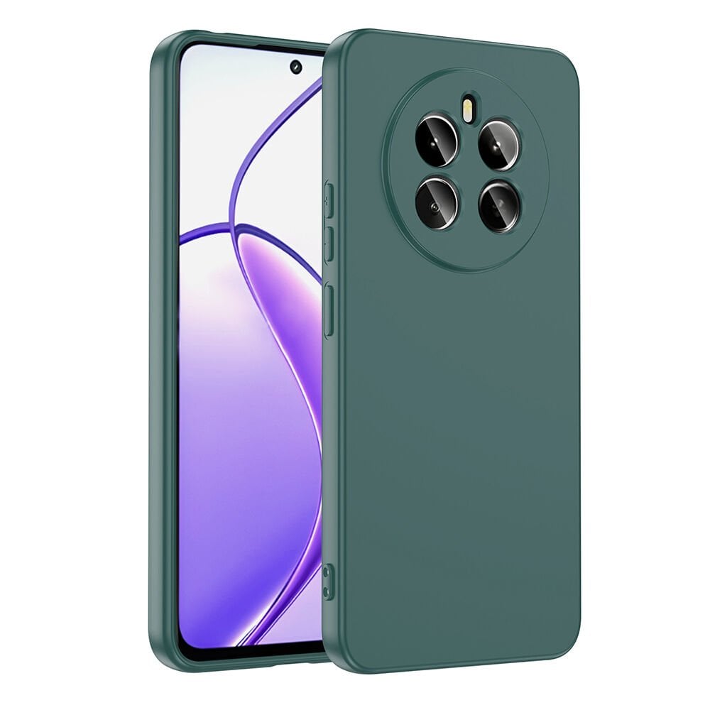 Realme 12 Plus Kılıf Kamera Korumali Mara Lansman Kapak Koyu Yeşil