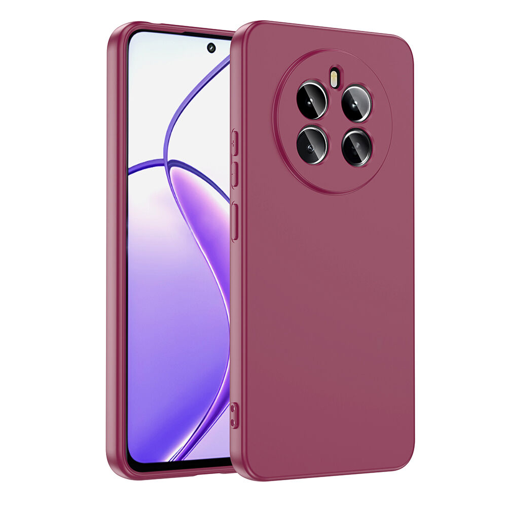 Realme 12 Plus Kılıf Kamera Korumali Mara Lansman Kapak Koyu Mor