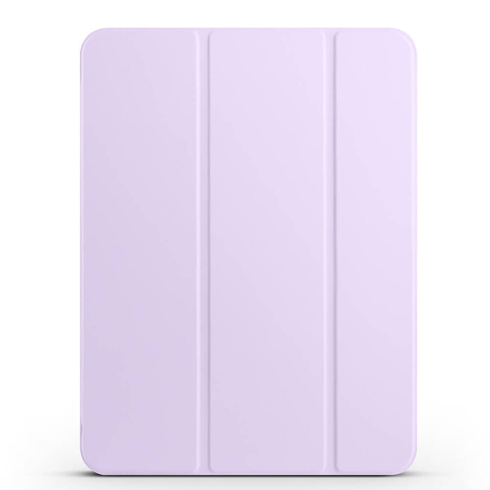 iPad Pro 11 2024 Smart Cover Kalem Bölmeli Standlı 1-1 Kılıf Lila