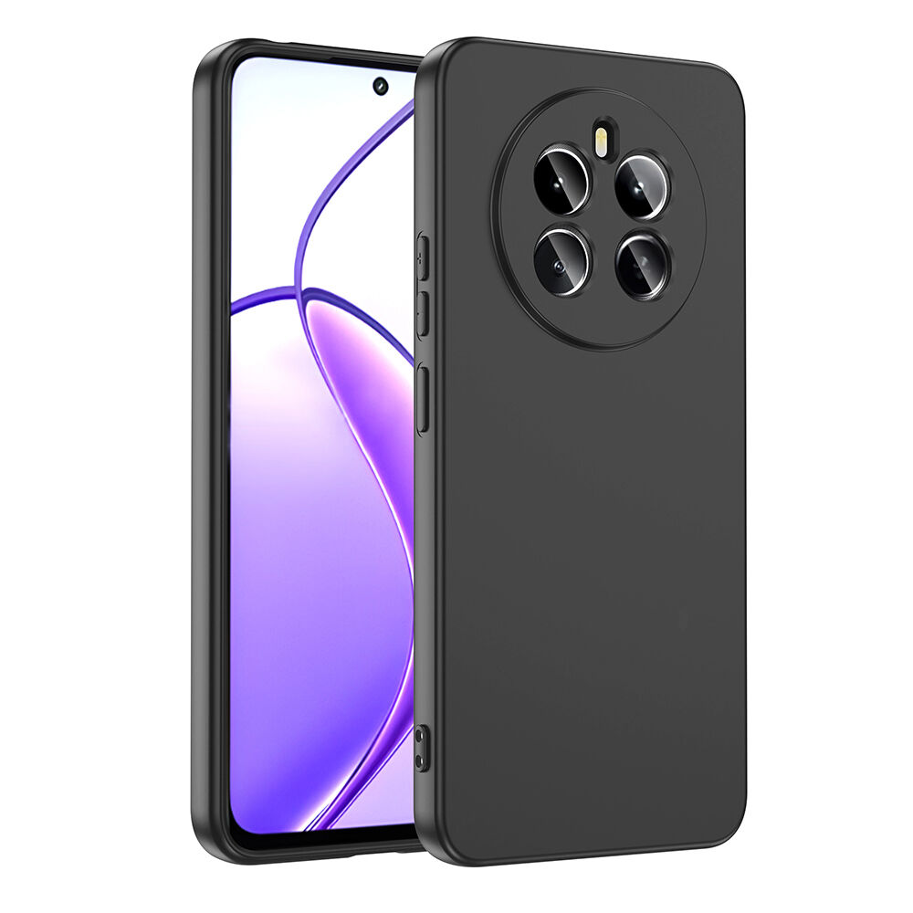 Realme 12 Plus Kılıf Kamera Korumali Mara Lansman Kapak Siyah